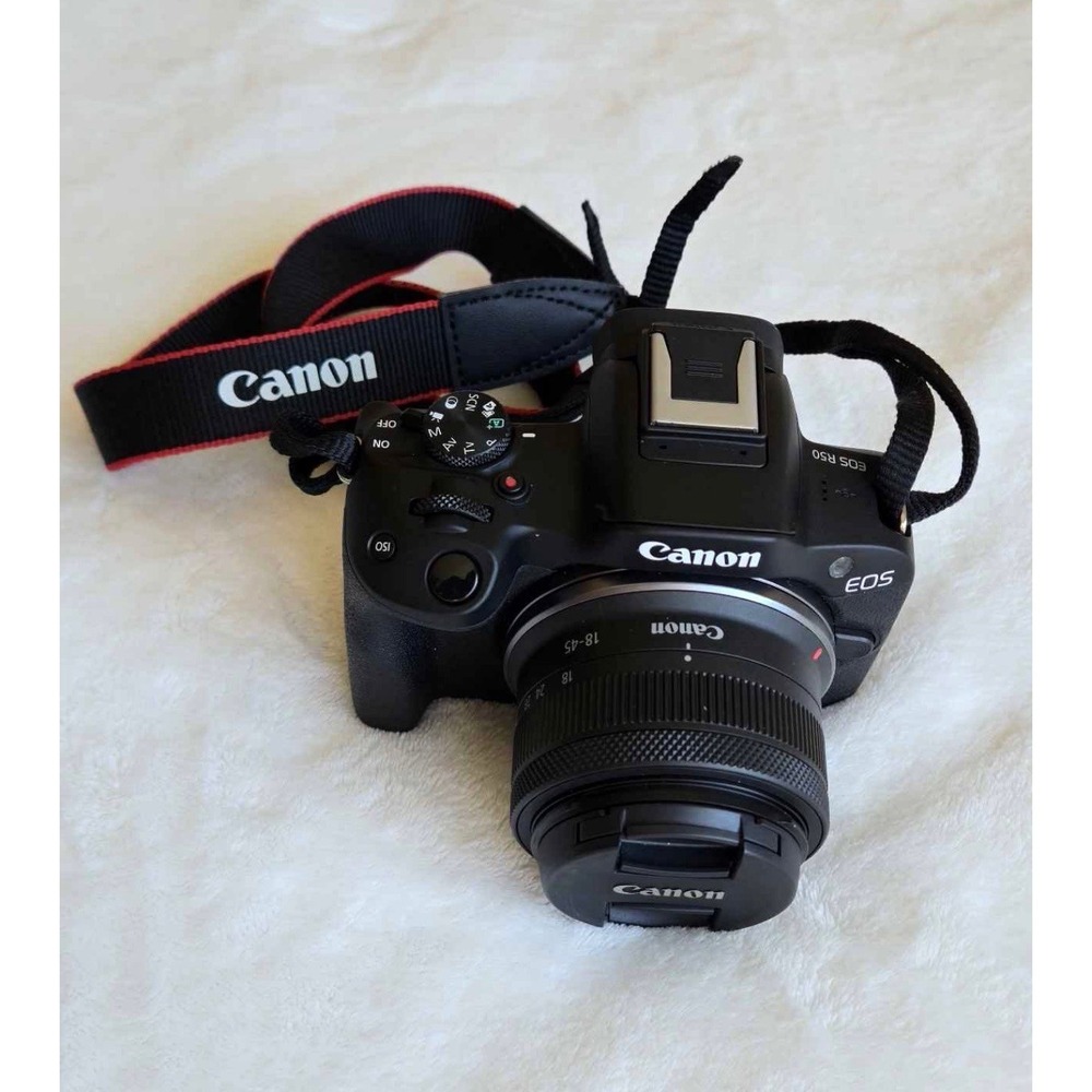 Canon - EOS R50 4K Video Mirrorless Camera with RF-S18-45mm f/4.5-6.3 IS STM Len